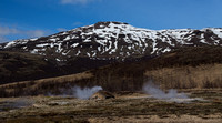 Arriving at the geyser hot springs.