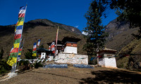 Typically beautiful Bhutanese architecture at Tamchhog Lhakhang.