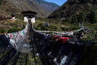 A bouncy, see-through bridge.