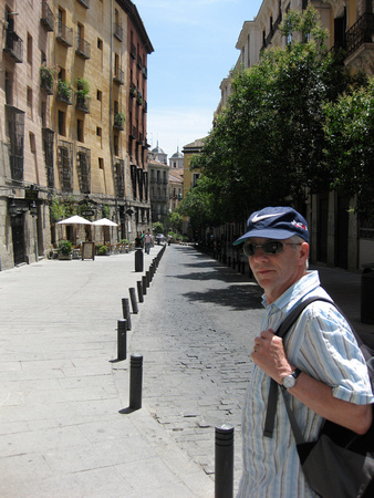 Exploring Madrid on our way to South America.