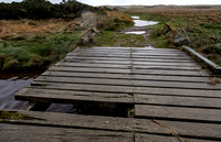 Footbridge, Kinnaber. I was surprised one thick plank had been washed away.