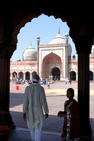 The Jama Masjid, the great mosque of Delhi.