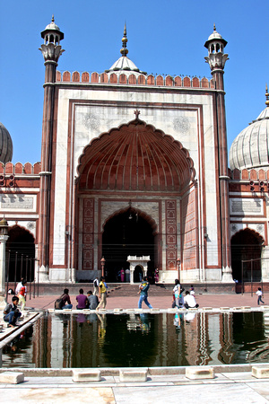 The Jama Masjid, the great mosque of Delhi.
