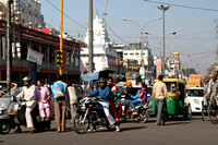 Delhi traffic.