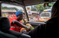 Buying pineapples on the way to Ziwa Rhino Sanctuary.