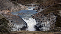 Waterfall beside Russell Glacier.