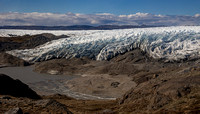 Glacier at the edge of the ice cap.