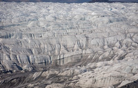 The edge of the ice cap.