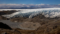 The edge of the ice cap.