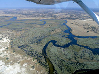 Flying over north eastern Botswana
