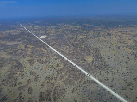 Flying over north eastern Botswana