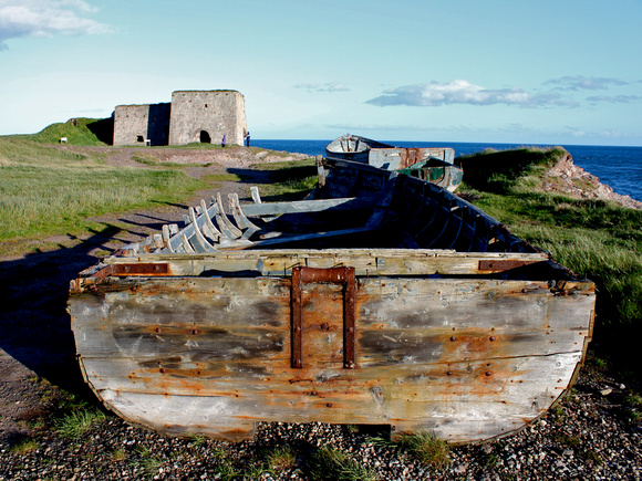The old lime kilns at Usan