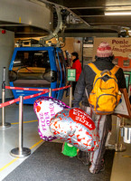 Mothers Day balloons to squeeze into a cable car, Parque Metropolitano de Santiago